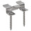 vidaXL 100 Stk. Deckclips mit 200 Schrauben Edelstahl 3