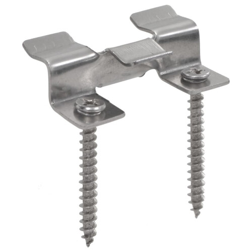 vidaXL 100 Stk. Deckclips mit 200 Schrauben Edelstahl 2