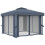 VidaXL vidaXL Pavillon mit Vorhang 3x3 m Anthrazit Aluminium 3