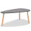 VidaXL vidaXL Solid Pinewood Coffee Table Set 2 Piece Black Home Office Side End 8