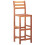 VidaXL vidaXL 4x Solid Acacia Wood Bar Chairs with Backrest Garden Counter Stool 2