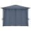 VidaXL vidaXL Pavillon mit Vorhängen 400300 cm Anthrazit Aluminium 8