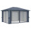 VidaXL vidaXL Pavillon mit Vorhängen 400300 cm Anthrazit Aluminium 6