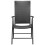 VidaXL vidaXL 2x Stackable Garden Chairs Poly Rattan Black Folding Outdoor Terrace 3