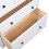 VidaXL vidaXL Solid Wood Pine Sideboard White Panama Range Drawer Cabinet Nightstand 6