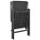 VidaXL vidaXL 2x Stackable Garden Chairs Poly Rattan Black Folding Outdoor Terrace 5
