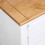 VidaXL vidaXL Solid Wood Pine Sideboard White Panama Range Drawer Cabinet Nightstand 5