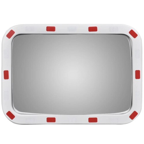 VidaXL vidaXL Convex Traffic Mirror Rectangle 40x60cm with Reflectors Road Security 1