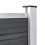 vidaXL 2x Fence Posts Aluminium 185cm Post Stake with Cap Support Holder Rail 5