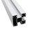 vidaXL 2x Fence Posts Aluminium 185cm Post Stake with Cap Support Holder Rail 6