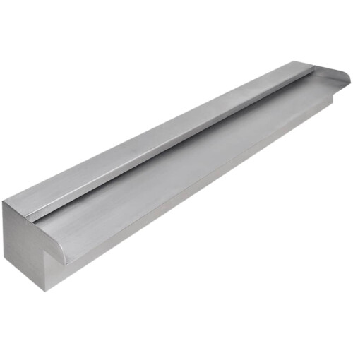 VidaXL vidaXL Rectangular Waterfall Pool Fountain Stainless Steel 90cm Pond Cascade 1