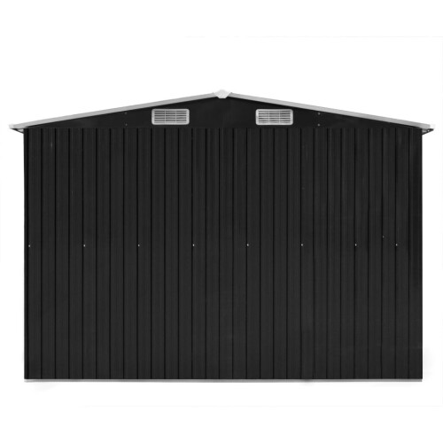 VidaXL vidaXL Gerätehaus 257x298x178 cm Metall Anthrazit 2