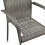 VidaXL vidaXL Gartenstühle Stapelbar 2 Stk. Grau Poly Rattan 8