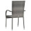 VidaXL vidaXL Gartenstühle Stapelbar 2 Stk. Grau Poly Rattan 6