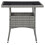 VidaXL vidaXL Garten-Esstisch Grau Poly Rattan und Glas 3