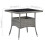 VidaXL vidaXL Garten-Esstisch Grau Poly Rattan und Glas 4