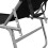 vidaXL foldbar liggestol med baldakin sort aluminium 5