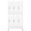 VidaXL vidaXL Locker Cabinet with 6 Compartments Steel Grey Storage Unit Organiser 2