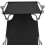 vidaXL foldbar liggestol med baldakin sort aluminium 6