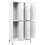 VidaXL vidaXL Locker Cabinet with 6 Compartments Steel Grey Storage Unit Organiser 3