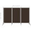VidaXL vidaXL 3-Panel Room Divider Brown 260x180 cm Wall Partition Screen Separator 5