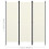 VidaXL vidaXL 3-Panel Room Divider Wall Partition Screen Room Separator White 150cm 11