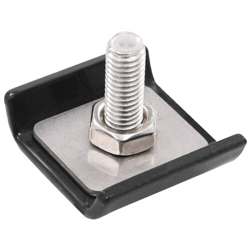 VidaXL vidaXL Grid Mat Connector 25 Sets Anthracite Double Door Mat Fence Accessory 1