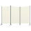 VidaXL vidaXL 3-Panel Room Divider Wall Partition Screen Room Separator White 260cm 6