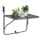 VidaXL vidaXL Balkontisch Schwarz 60x40 cm Stahl 4