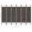 VidaXL vidaXL 6-Panel Room Divider Anthracite Folding Panel Screen Folder Partition 6