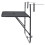 VidaXL vidaXL Balkontisch Schwarz 60x40 cm Stahl 5