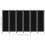 VidaXL vidaXL 6-Panel Room Divider Black 300x180 cm Wall Partition Screen Separator 6