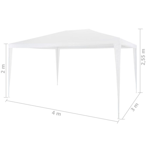 VidaXL vidaXL Partyzelt 3x4 m Weiß 1