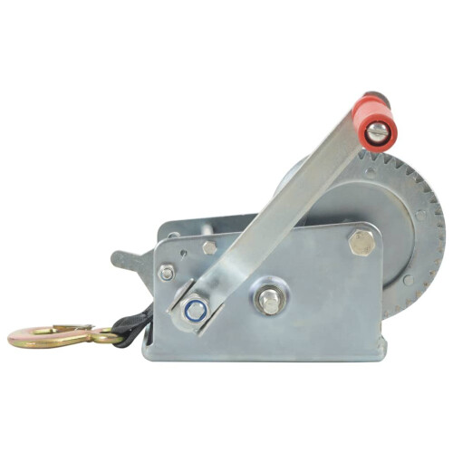 vidaXL Hand Winch with Strap 1130kg with Webbing Strap Puller Manual Winch 2