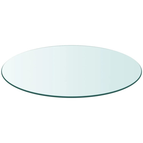VidaXL vidaXL Table Top Tempered Glass Round 700mm Replacement Protector Cover Sturdy 1