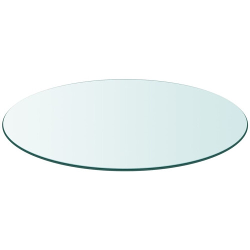 VidaXL vidaXL Table Top Tempered Glass Round 500mm Sturdy Replacement Protector Cover 1