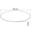 VidaXL vidaXL Table Top Tempered Glass Round 600mm Replacement Protector Cover Sturdy 4
