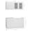 VidaXL vidaXL Kitchen Cabinet Set 4 Piece White Engineered Wood Drawer Bottom Cabinet 8