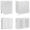 VidaXL vidaXL Kitchen Cabinet Set 4 Piece White Engineered Wood Drawer Bottom Cabinet 9