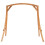 VidaXL vidaXL Solid Bent Wood Swing Frame with Teak Finish Bench Chair Accessory 3