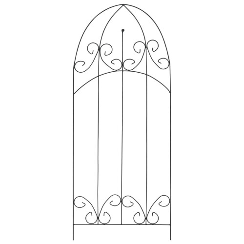 VidaXL vidaXL Rankgitter 3 Stk. Schwarz 40100 cm Eisen 1