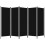 VidaXL vidaXL 5-Panel Room Divider Black 250x180 cm Wall Partition Screen Separator 3