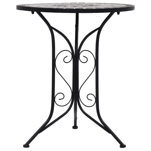 VidaXL vidaXL Mosaik-Bistrotisch Grau 60 cm Keramik 2