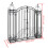 VidaXL vidaXL Zierendes Gartentor Schmiedeeisen 12220,5134 cm 9