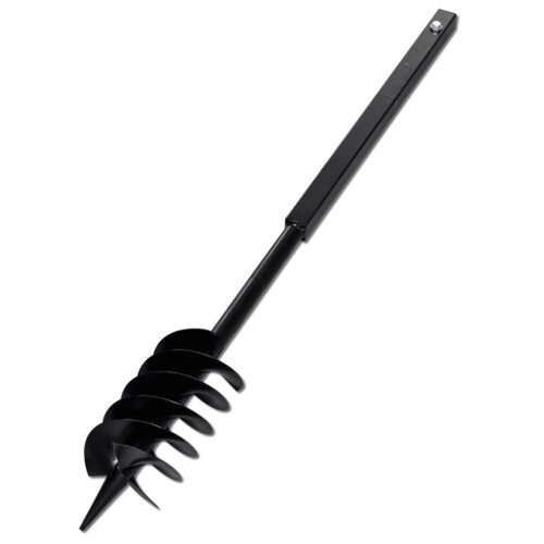 Maapora kolmoiskierrekahvalla, mustaa terästä, 150 mm 2