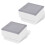 VidaXL 2 x LED Boden-Einbauleuchte 100 x 100 x 68 mm 2