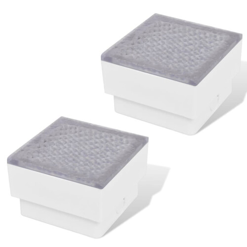 VidaXL 2 x LED Boden-Einbauleuchte 100 x 100 x 68 mm 1