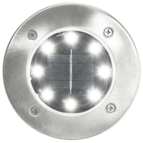 VidaXL vidaXL Solar-Bodenleuchten 8 Stk. LED Weiß 1