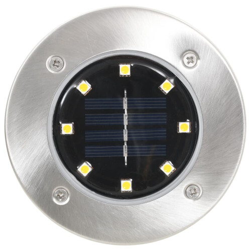 VidaXL vidaXL Solar-Bodenleuchten 8 Stk. LED Weiß 2