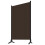 VidaXL vidaXL 3-Panel Room Divider Brown 260x180 cm Wall Partition Screen Separator 3